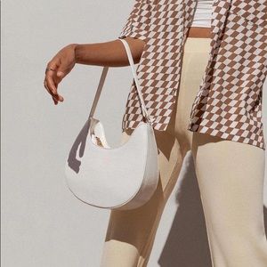 Princess Polly State of Mind Bag White Croc ECO